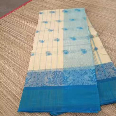 Sandhyatara Woven Tant Pure Cotton Saree(Green)