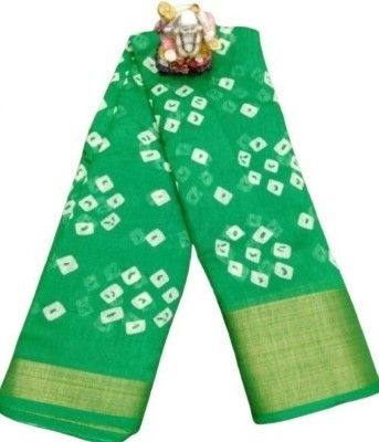 Saadhvi Digital Print Kalamkari Georgette Saree(Green)