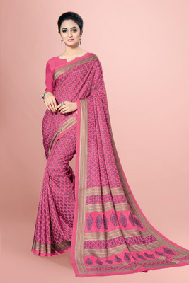 Vimla Printed Daily Wear Art Silk Saree(Pink)