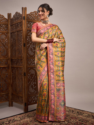 Sareemall Woven Banarasi Viscose Rayon Saree(Multicolor)