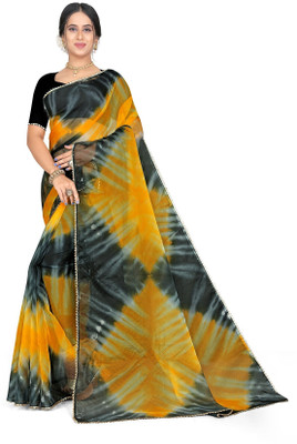 womensaree Printed Daily Wear Organza Saree(Multicolor)