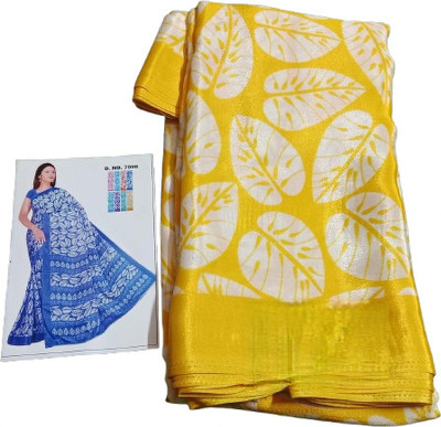 Akshaya Printed Daily Wear Chiffon Saree(Yellow)