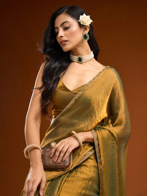 DHARMEE Silk Blend Solid Blouse Material