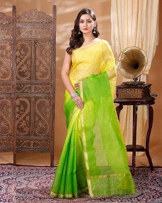 EthinicSpecial Self Design Kota Doria Net Saree(Cream)