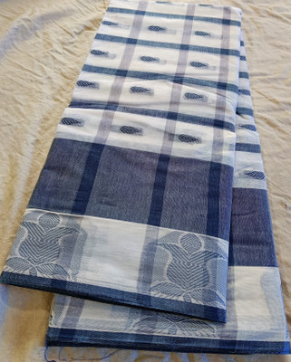 Maasaree Self Design Tant Pure Cotton Saree(Multicolor)