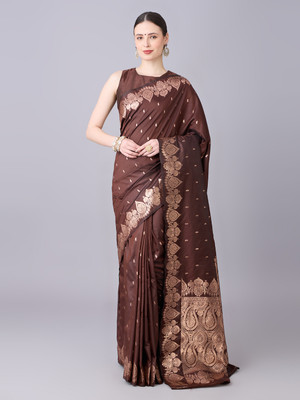 Spetila Woven Banarasi Jacquard, Pure Silk Saree(Pink)