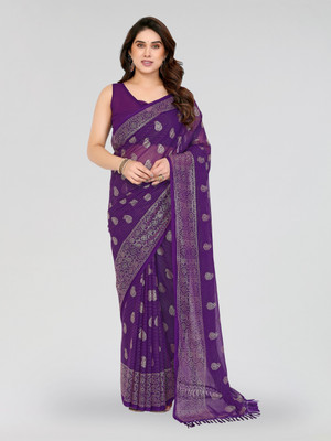 Divastri Printed Bollywood Georgette Saree(Purple)