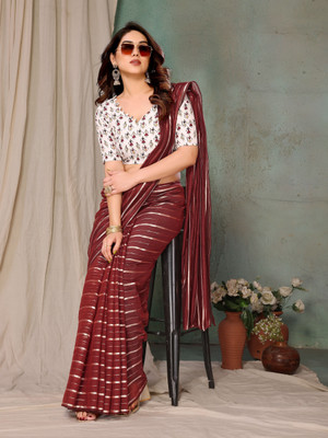 Soor Panchi Woven Bollywood Cotton Linen Saree(Maroon)