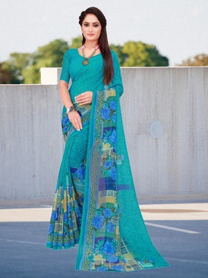 Suali Printed Bollywood Georgette Saree(Multicolor)