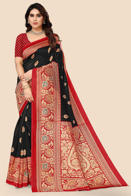 maayro Printed Mysore Art Silk Saree(Multicolor)