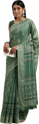 Akhilam Embroidered Banarasi Silk Blend Saree(Maroon)