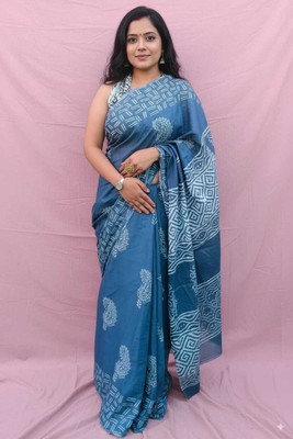 CRAFTWELL Self Design Handloom Pure Cotton Saree(Multicolor)