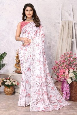 YASHIKA Dyed Daily Wear Georgette Saree(Pink)