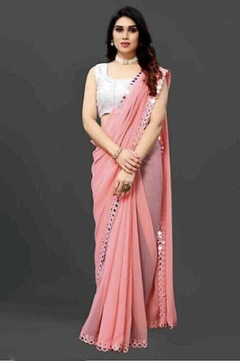TTRY Floral Print Bollywood Lycra Blend Saree(Multicolor)
