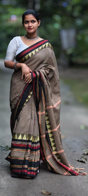 Rnn Saree Self Design Handloom Pure Cotton Saree(Multicolor)