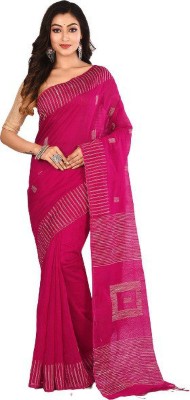 SUSHRITA BOUTIQUE Woven Bollywood Cotton Silk Saree(Pink)