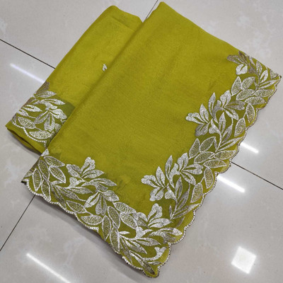 Sareez House Embroidered Bollywood Georgette Saree(Multicolor)