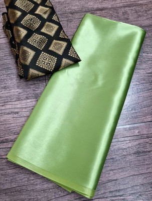Arpita Fashion Solid/Plain, Self Design Bollywood Satin Saree(Light Green)