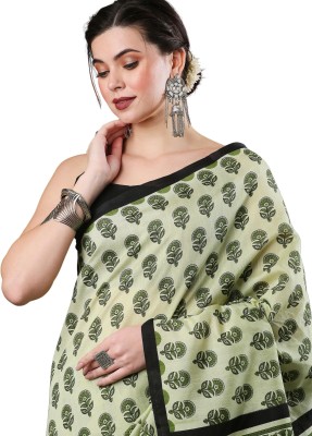 Akhilam Embroidered Mysore Art Silk Saree(Light Green)