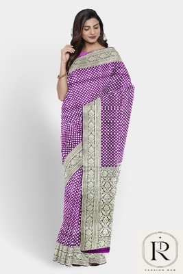 Asa fashion Self Design, Woven Banarasi Handloom Pure Silk Saree(Magenta)