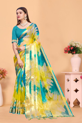 Aarunika SBT Digital Print Bollywood Art Silk Saree(Pack of 2, Multicolor)