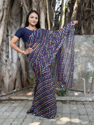 SIFAH FASHION Self Design Bollywood Georgette Saree(Multicolor)