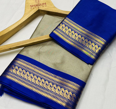 Fashion Club Collection Woven, Self Design Bollywood Cotton Silk Saree(Multicolor)