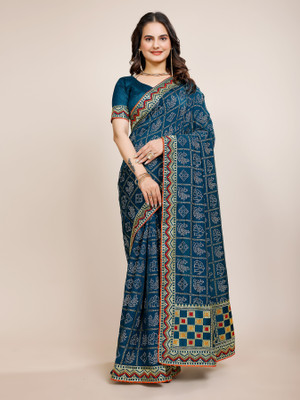 NAKSH CREATION Embroidered Bollywood Georgette Saree(Beige)
