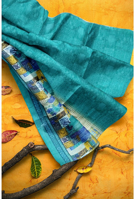 Suali Self Design Bollywood Georgette Saree(Blue)