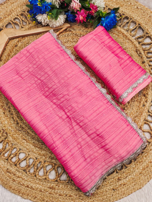 Mikhu Shop Organza Embellished Blouse Material