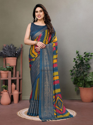 UDANI ENTERPRISE Self Design Bollywood Art Silk Saree(Dark Green)