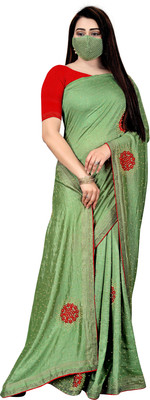 pUNYATHA CREATION Embellished Bollywood Pure Silk Saree(Multicolor)