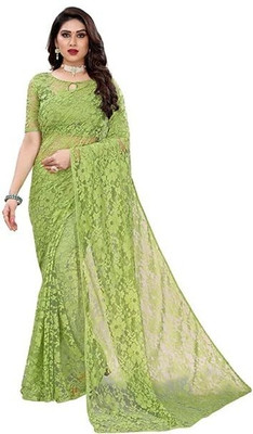 Sima Devi Embroidered Daily Wear Net Saree(Multicolor)