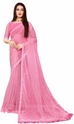 LADYSUTRA Self Design Bollywood Net Saree(Multicolor)