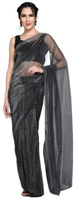 Pkkt Embroidered Bollywood Net Saree(Multicolor)