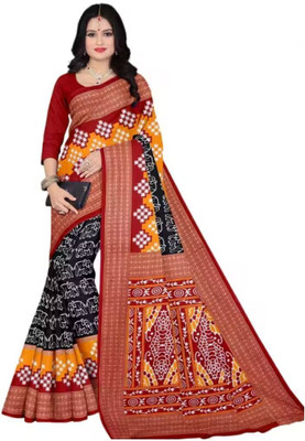 Ethnicsundari Printed Daily Wear Pure Cotton Saree(Multicolor)