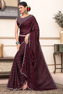 Krishna R fashion Self Design Banarasi Pure Silk Saree(Maroon)
