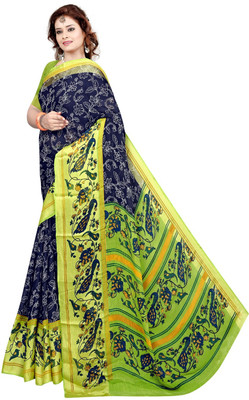 AVM SILK MILLS Printed Daily Wear Chiffon Saree(Multicolor)
