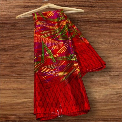 majisasaree Woven Chanderi Silk Blend Saree(Orange)