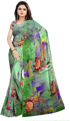 SCFO Digital Print Daily Wear Polyester Saree(Multicolor)