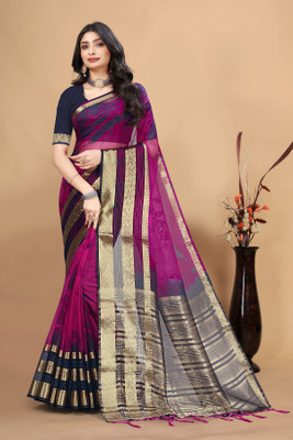 Aarunika SKT Printed Bollywood Art Silk Saree(Purple)