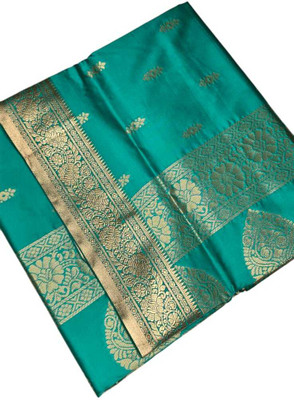 Zahidandsons Woven Banarasi Handloom Art Silk Saree(Multicolor)