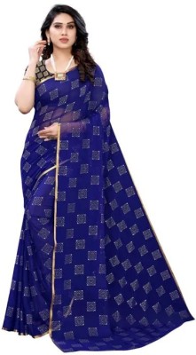 Yazooly Embellished Bollywood Chiffon Saree(Black)