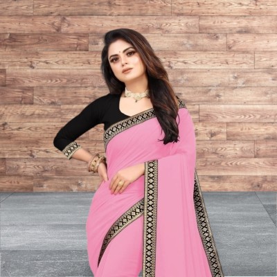 Shreesai Embroidered Bollywood Net Saree(Pink)