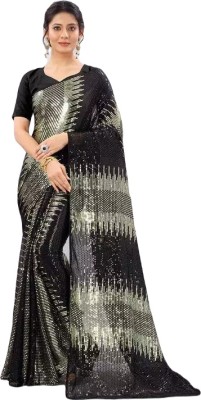 Jk fashion Printed Banarasi Cotton Blend Saree(Light Green)