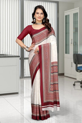 SHIV FASHION Embroidered, Solid/Plain Bollywood Crepe Saree(Multicolor)