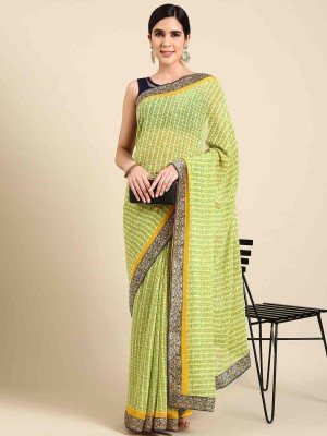 Aishwarya Printed Bollywood Georgette Saree(Green)