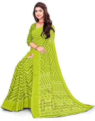 AVM SILK MILLS Printed Daily Wear Cotton Blend Saree(Multicolor)