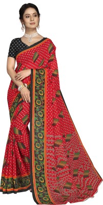 Divastri Printed Bollywood Georgette Saree(Pink)