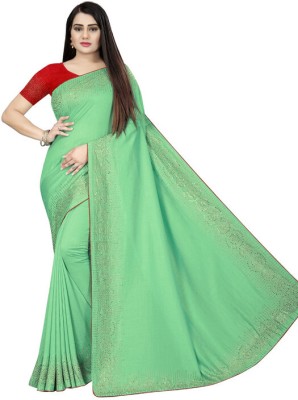 SHAKTIJEN ENTERPRISE Embellished Bollywood Chanderi Saree(Multicolor)